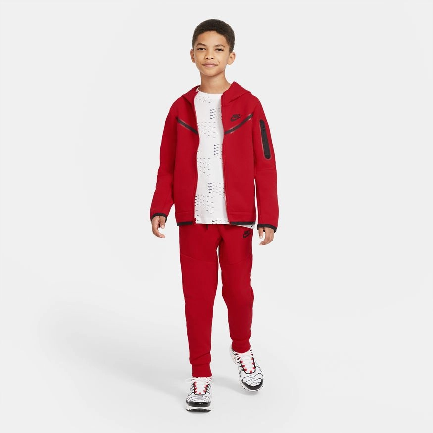 Veste Nike Tech Fleece Junior - Rouge/Noir