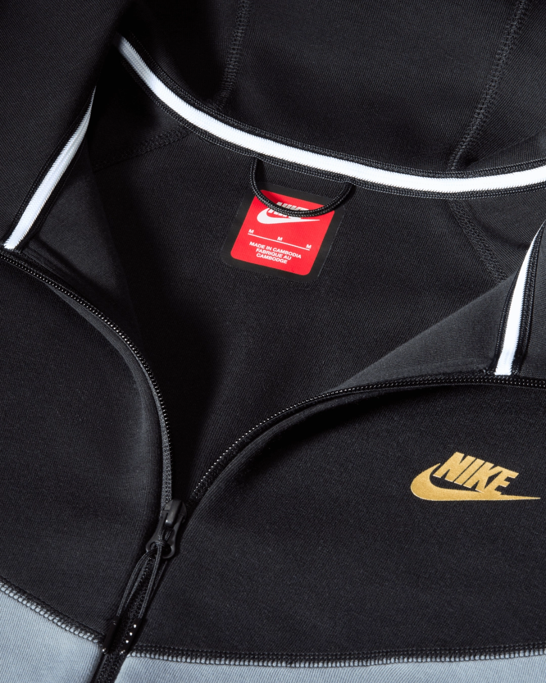 Veste Nike Tech Fleece Windrunner - Gris/Noir/Blanc