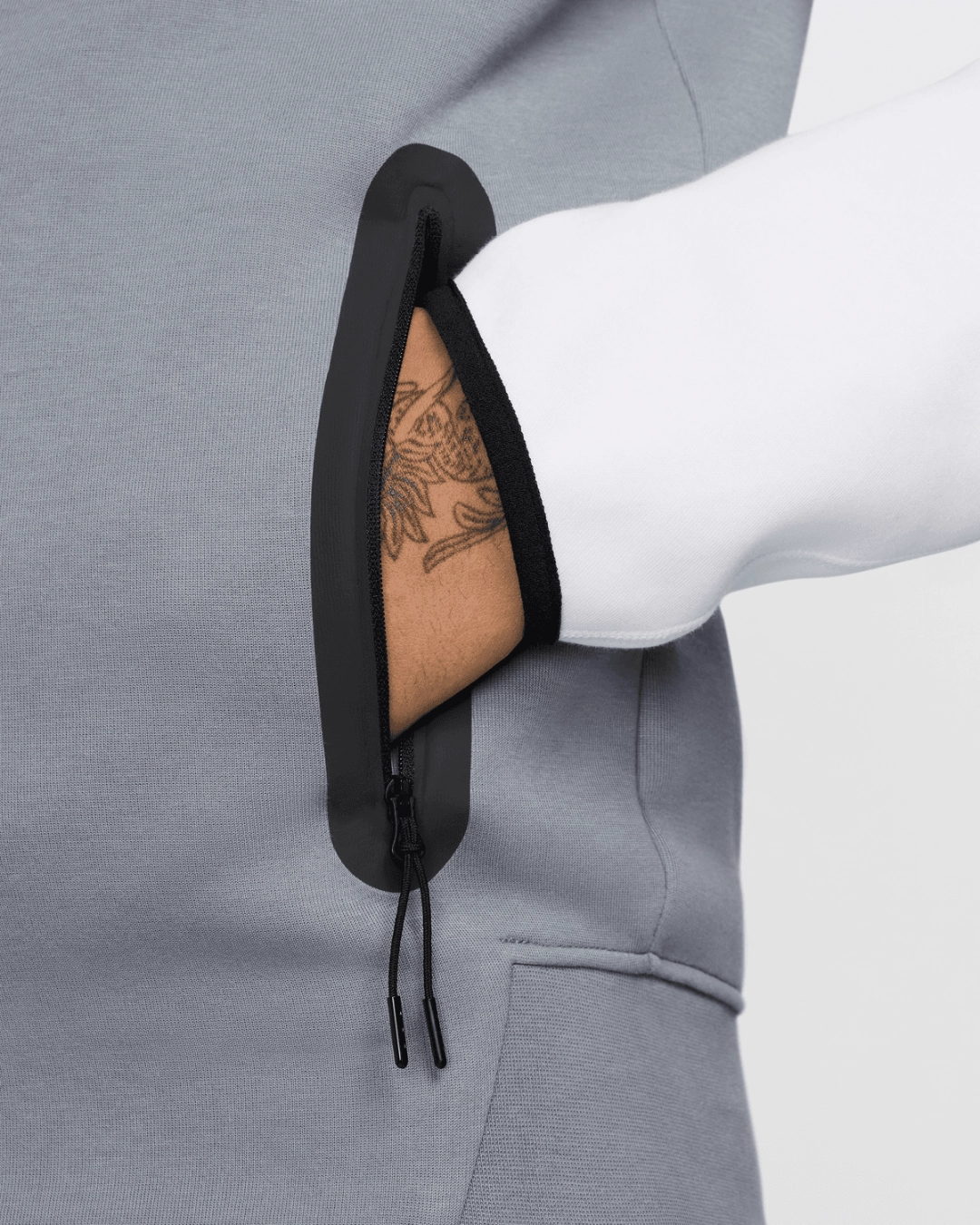 Veste Nike Tech Fleece Windrunner - Gris/Noir/Blanc