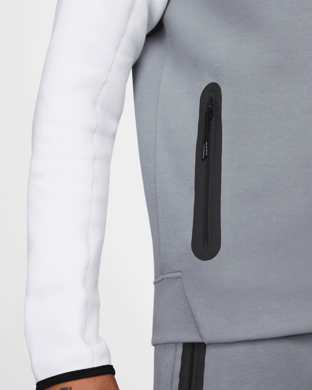 Veste Nike Tech Fleece Windrunner - Gris/Noir/Blanc