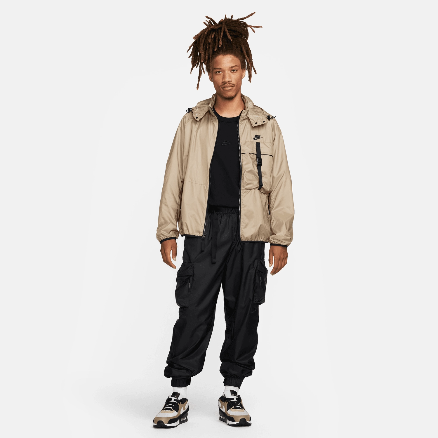 Veste Nike Tech Woven - Beige/Noir