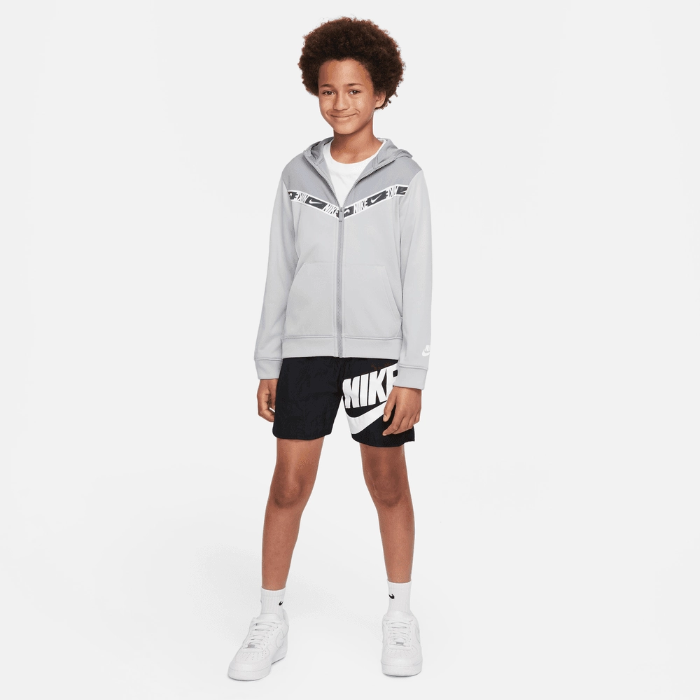 Veste à capuche Nike Junior Repeat - Gris/Blanc/Noir