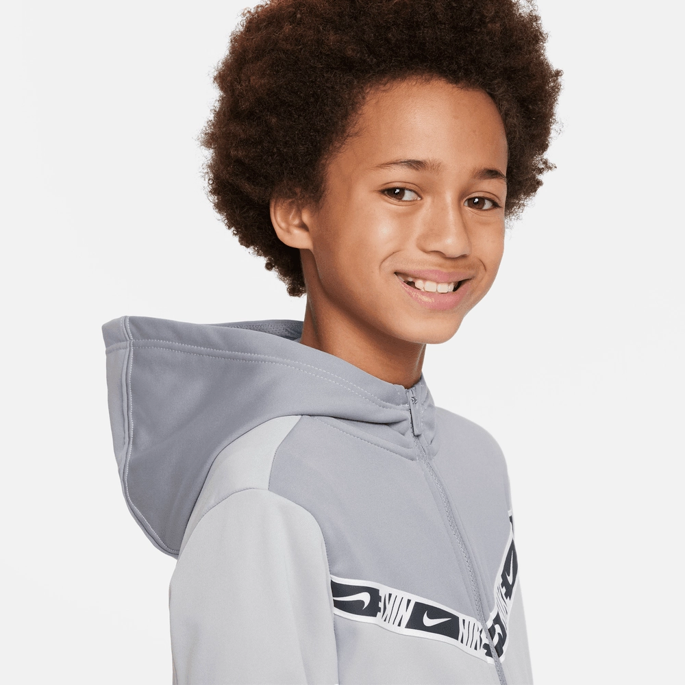 Veste à capuche Nike Junior Repeat - Gris/Blanc/Noir