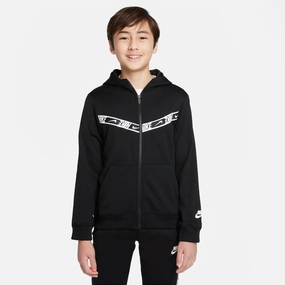 Veste à capuche Nike Junior Repeat - Noir/Blanc