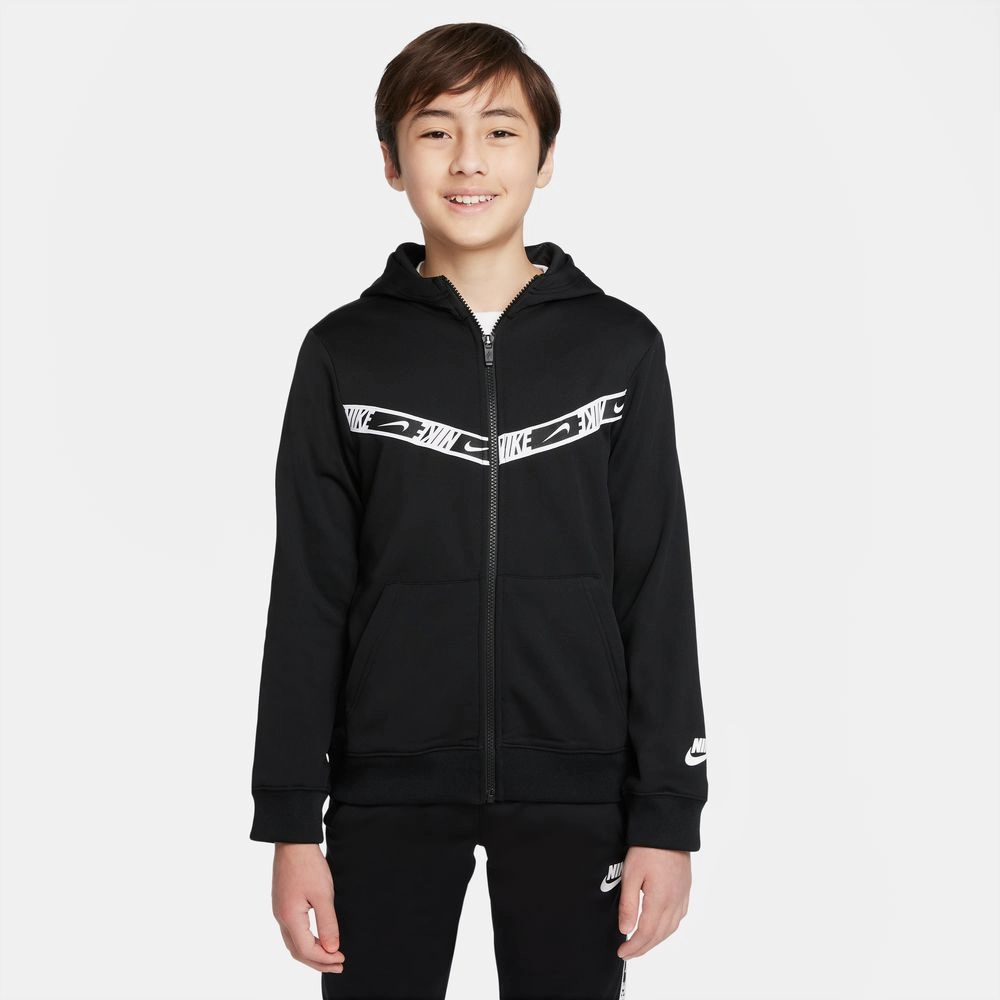 Veste à capuche Nike Junior Repeat - Noir/Blanc