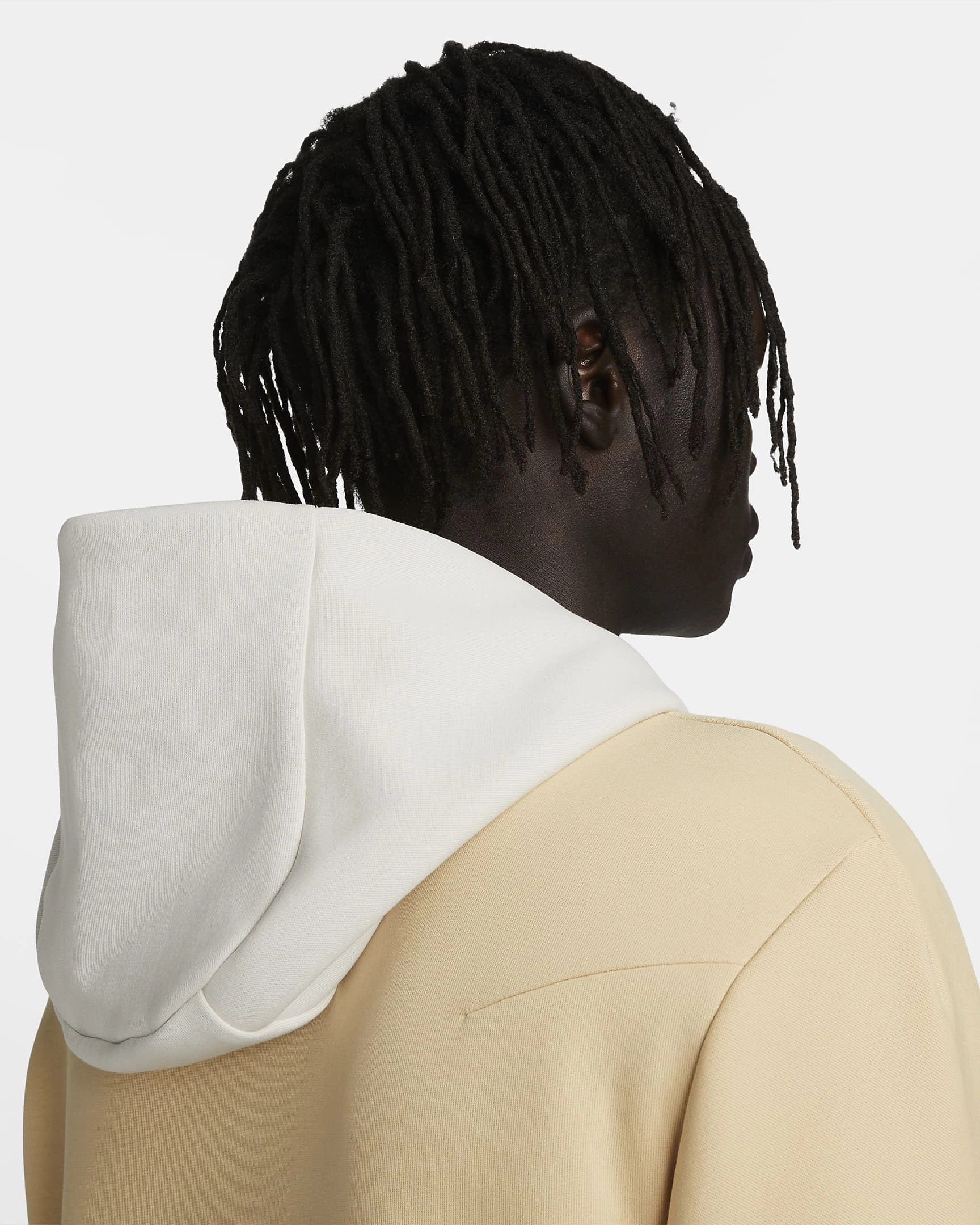 Veste à capuche Nike Tech Fleece - Beige/Blanc/Bleu
