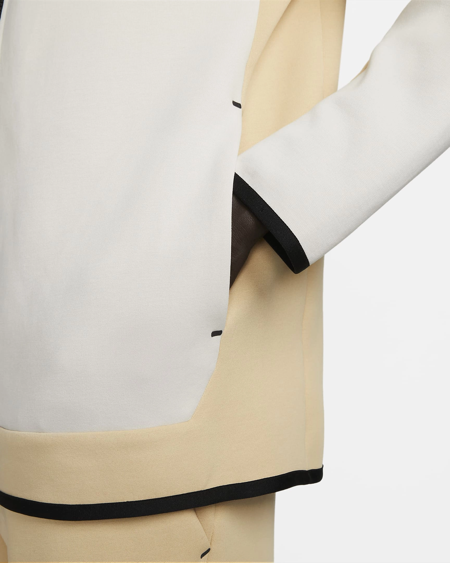 Veste à capuche Nike Tech Fleece - Beige/Blanc/Bleu
