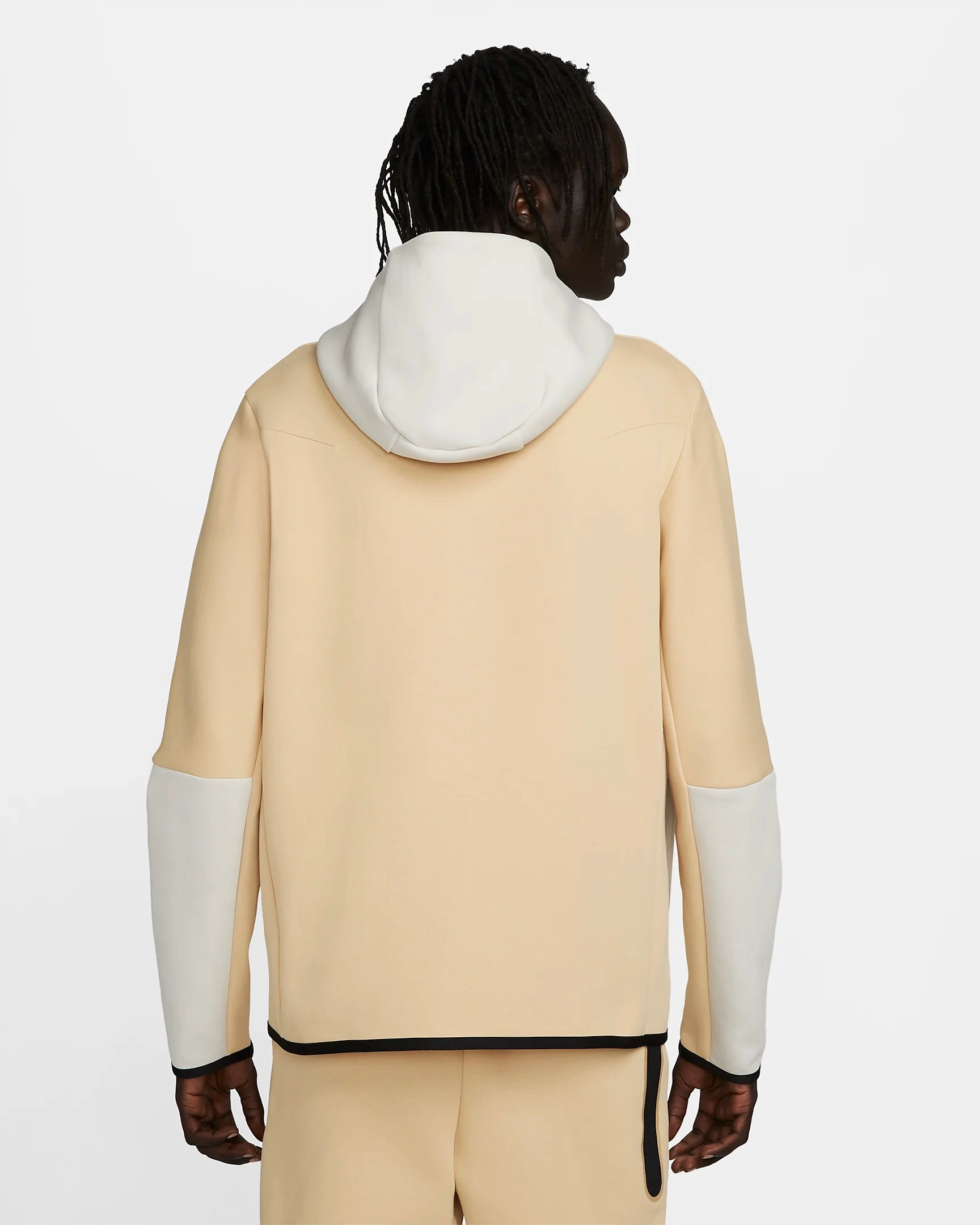 Veste à capuche Nike Tech Fleece - Beige/Blanc/Bleu