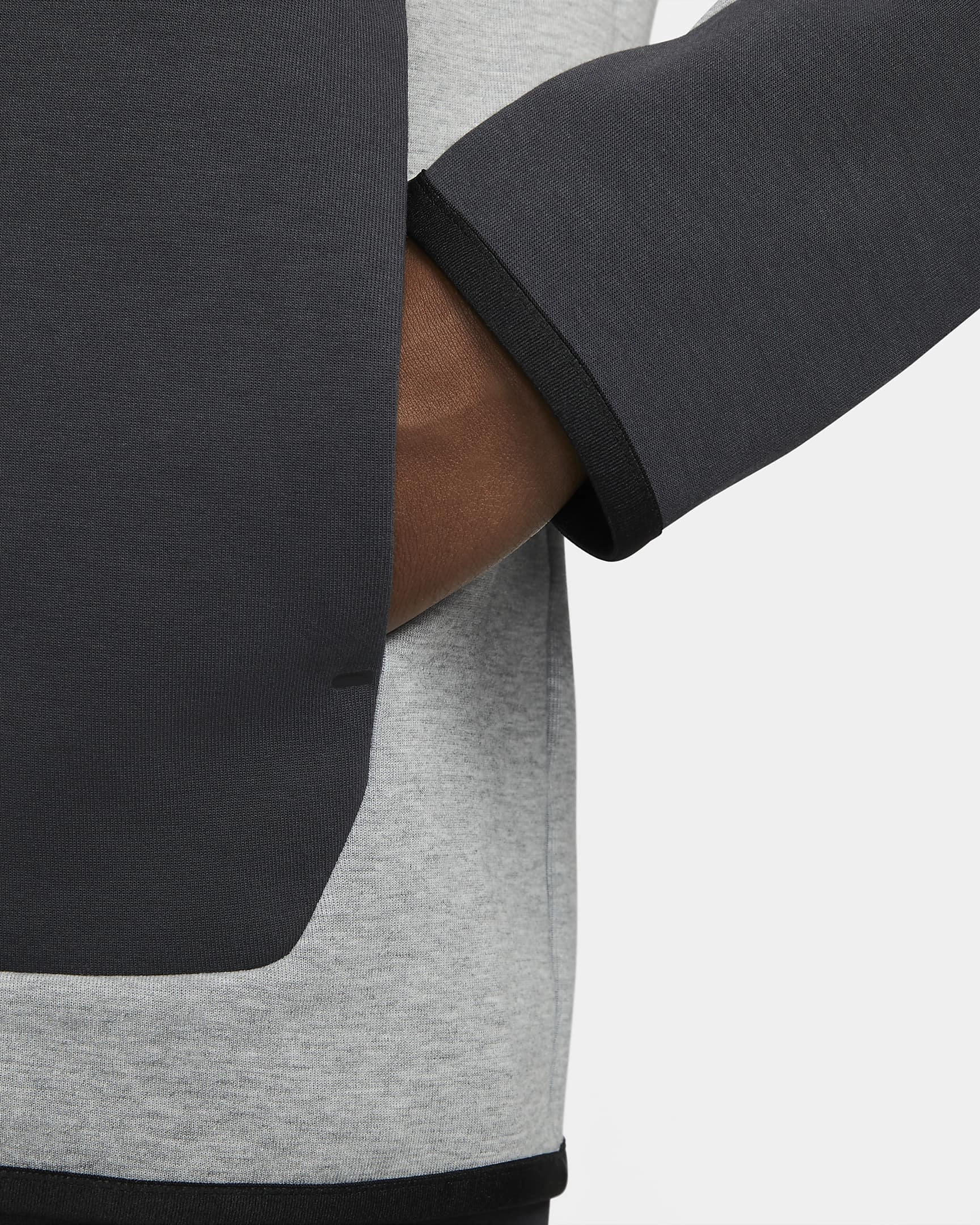 Veste à capuche Nike Tech Fleece - Gris/Vert