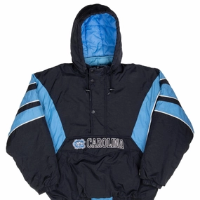 VINTAGE NCAA UNC NORTH CAROLINA PULLOVER HEAVY JACKET 2XL 1990S