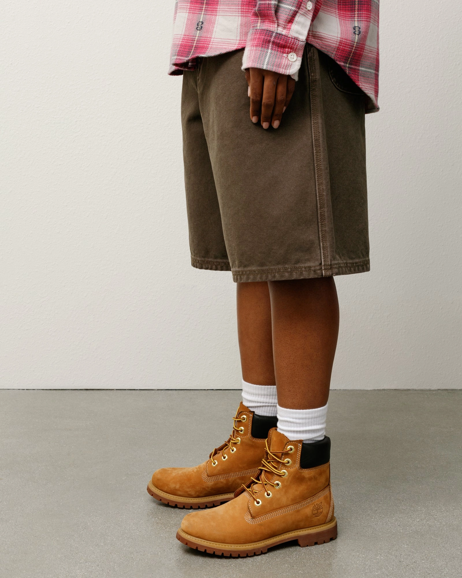 WASHED CANVAS WORK SHORT