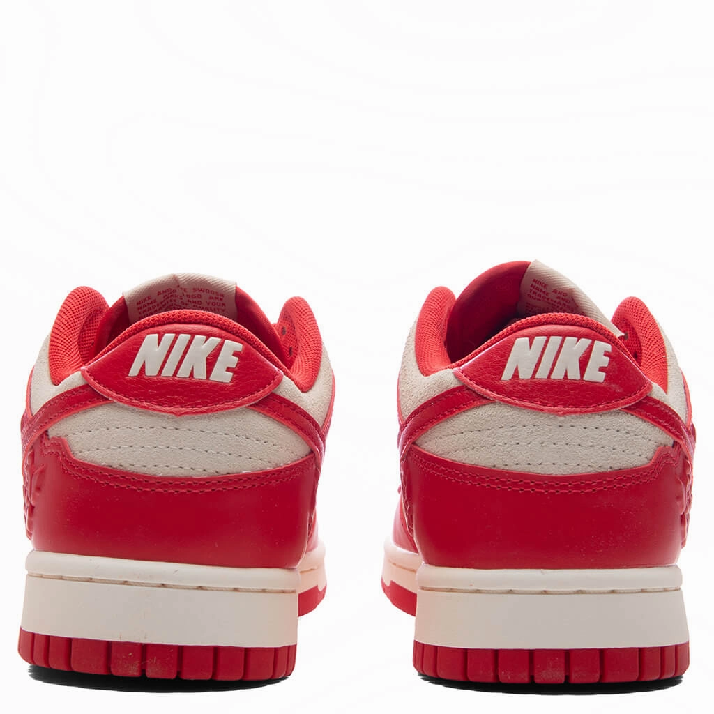 Women's Dunk Low 'Red Roses' - Coconut Milk/University Red/Pale Ivory