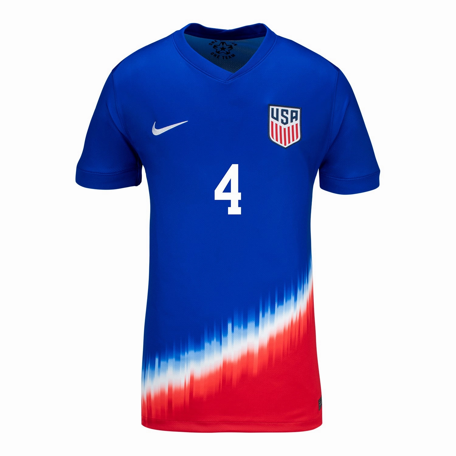 Women's Nike USMNT 2024 American Icon Away Adams 4 Stadium Jersey