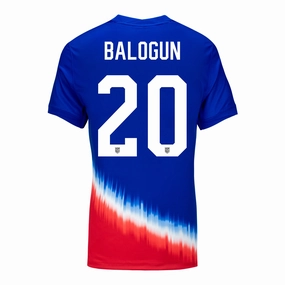 Women's Nike USMNT 2024 American Icon Away Balogun 20 Stadium Jersey