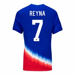 Women's Nike USMNT 2024 American Icon Away Reyna 7 Stadium Jersey