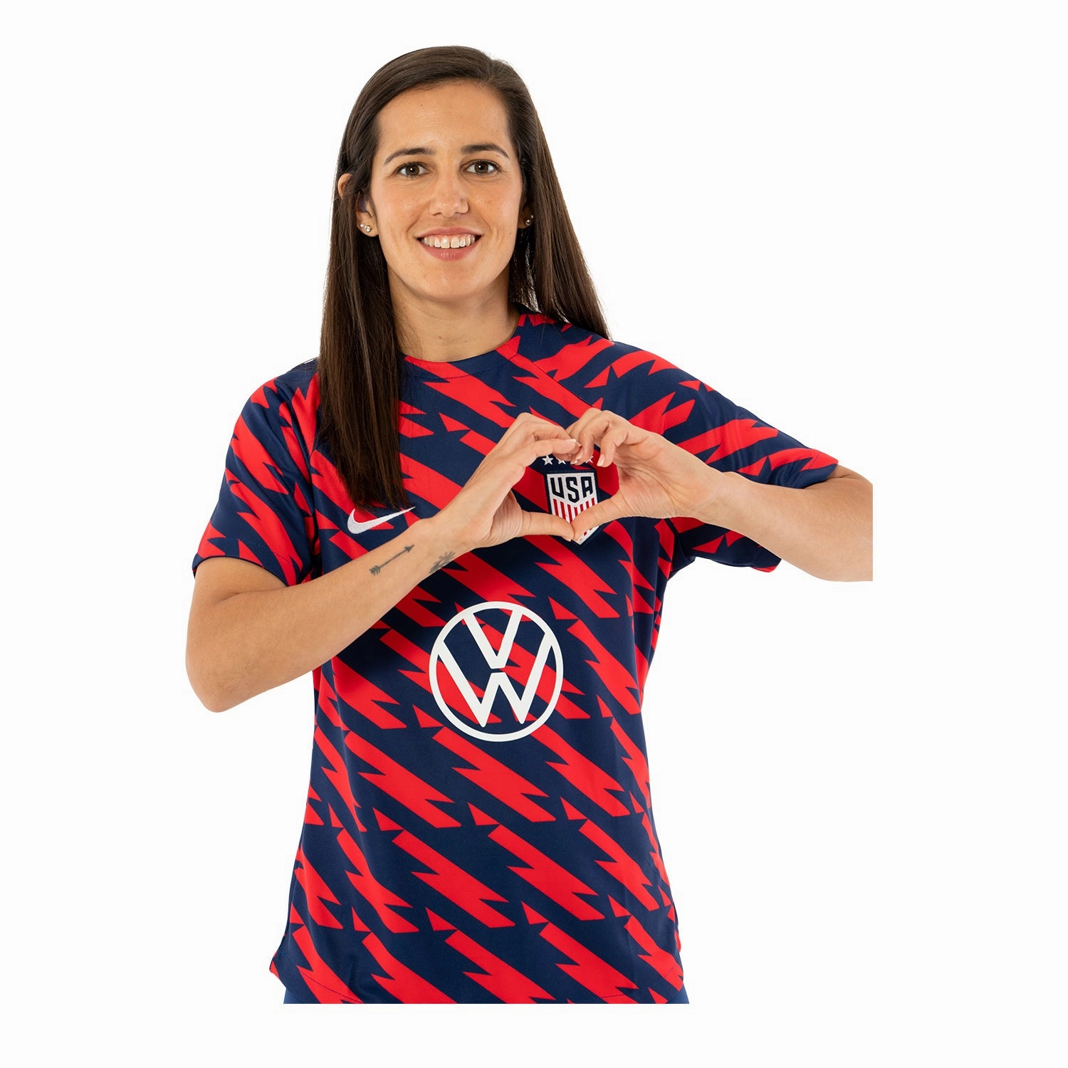 Women's Nike USWNT 2023 VW Pre-Match Red Top