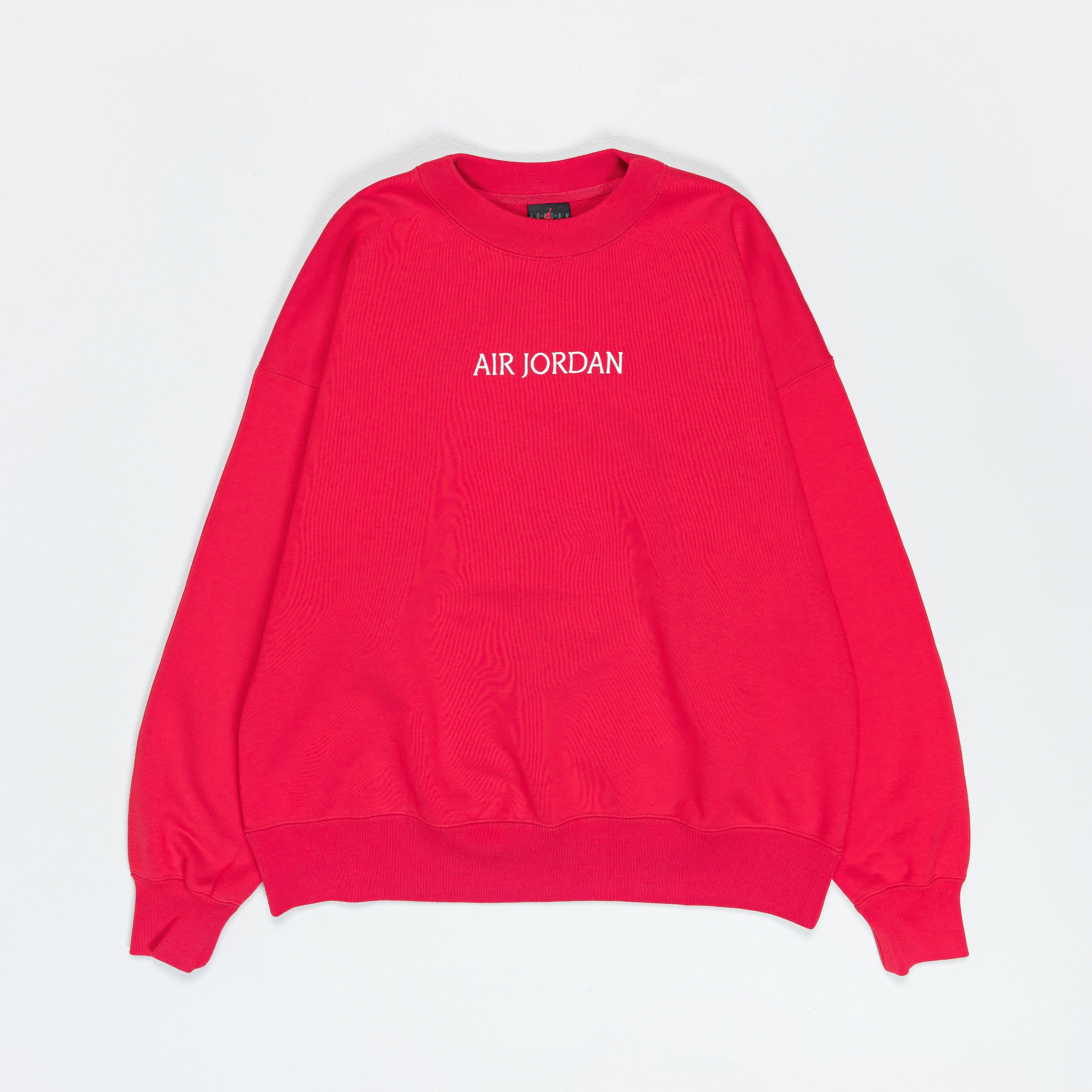 Womens Air Jordan SP Fleece Crewneck - Fire Red/Sail