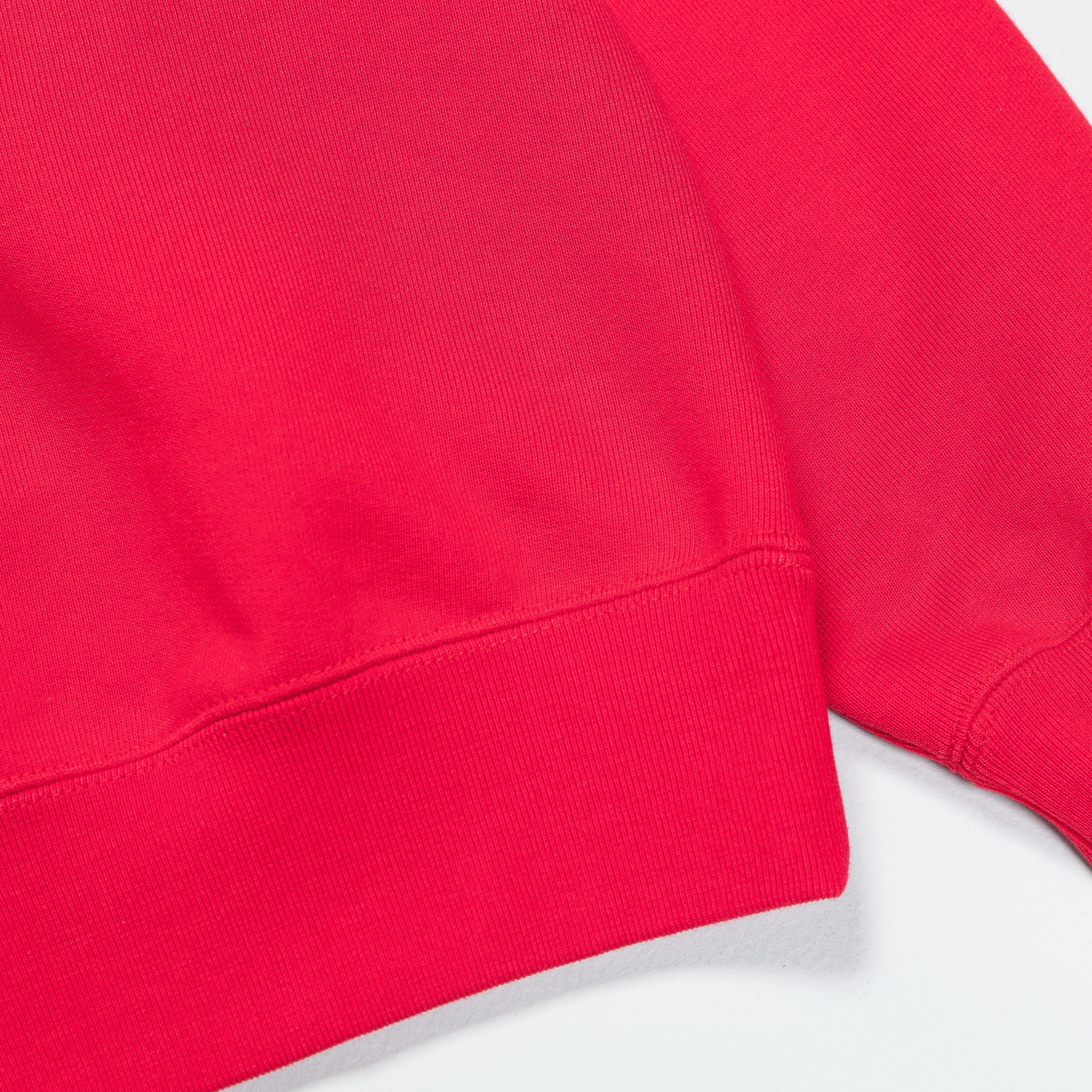 Womens Air Jordan SP Fleece Crewneck - Fire Red/Sail
