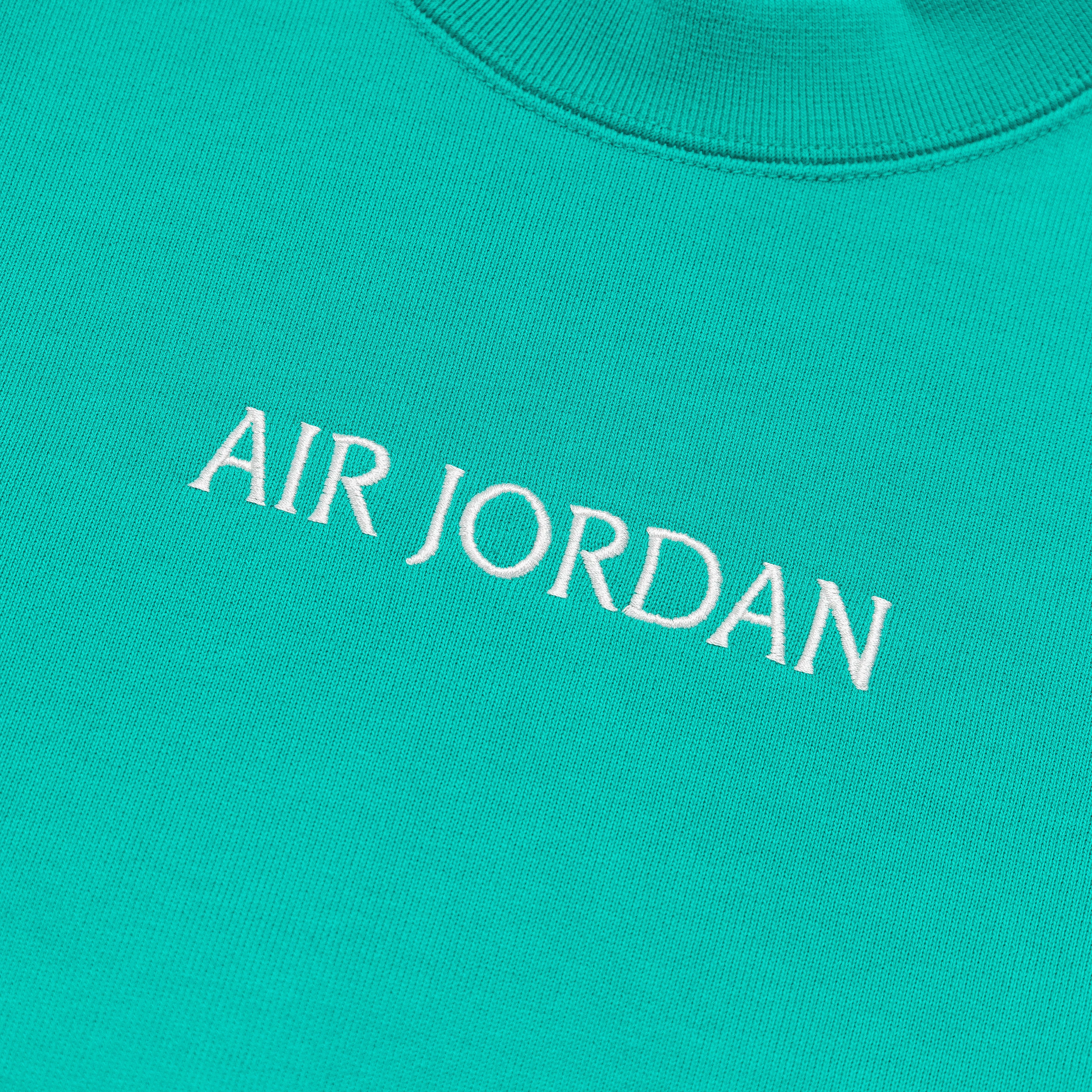 Womens Air Jordan SP Fleece Crewneck - New Emerald/Sail